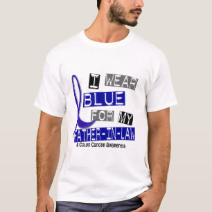 Darmkrebs trage ich Blau für meinen Schwiegervater T-Shirt
