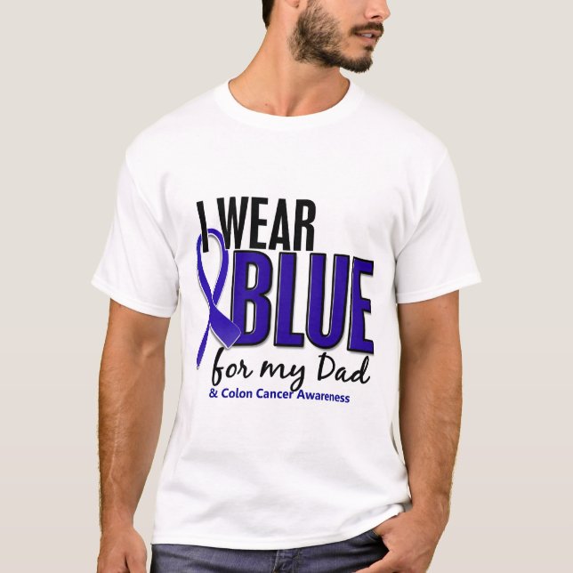 Darmkrebs trage ich Blau für meinen Vater 10 T-Shirt (Vorderseite)
