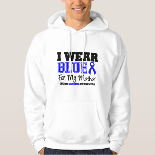 Darmkrebs trage ich blaues Band für meine Mutter Hoodie