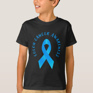 Darmkrebsbewusstsein Blau März Herz T-Shirt