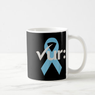 Darmkrebsbewusstsein blaues Band Kaffeetasse