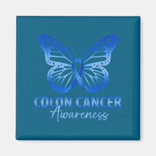 Darmkrebsbewusstsein blaues Band Magnet