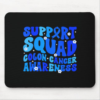 Darmkrebsbewusstsein Unterstützerteam Blau Mousepad