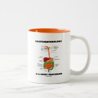 Darmleiden ist ein mutiger Beruf Zweifarbige Tasse