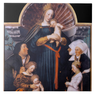 Darmstadt Madonna, Holbein der Jüngere Fliese