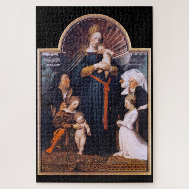 Darmstadt Madonna, Holbein der Jüngere Puzzle (Vertikal)