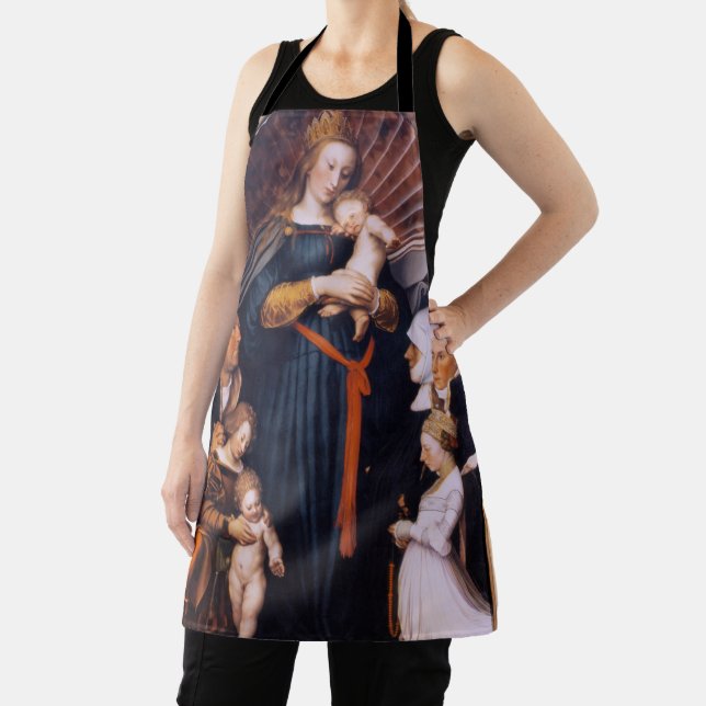 Darmstadt Madonna, Holbein der Jüngere Schürze (InSitu)