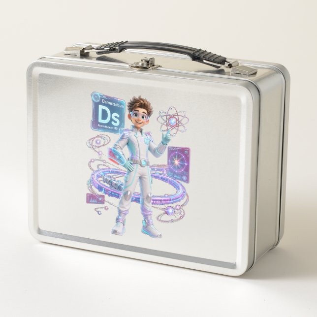 Darmstadtium (Ds) – Atomivra Metall Brotdose (Vorderseite)