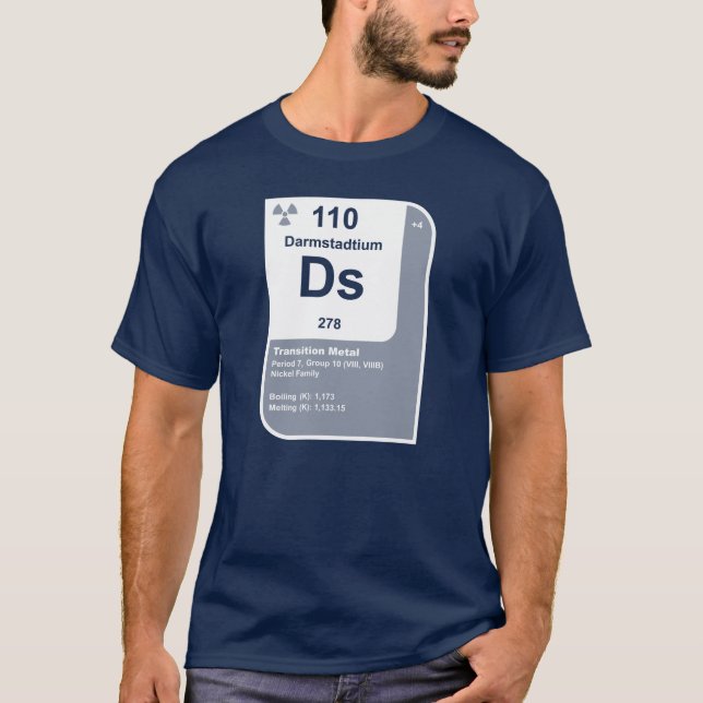 Darmstadtium (Ds) T-Shirt (Vorderseite)