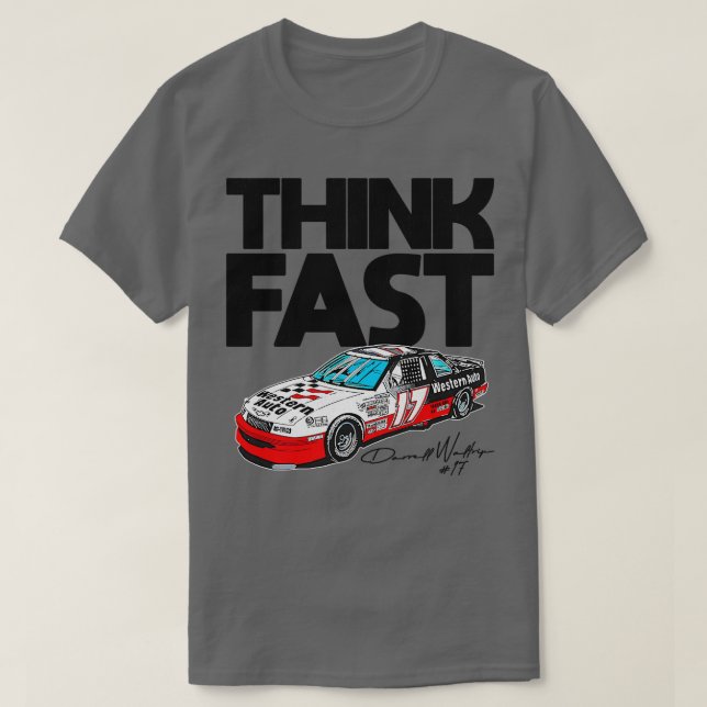 Darrell Waltrip Think Fast T-Shirt (Design vorne)