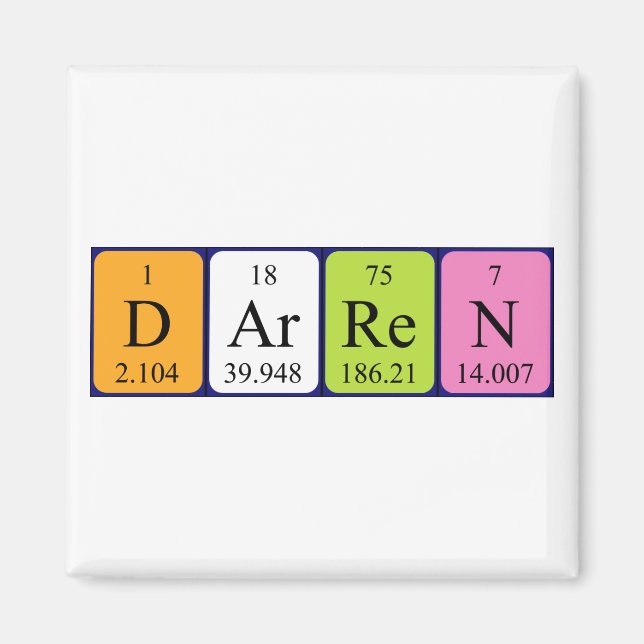 Darren Periodenmagnet Magnet (Vorne)