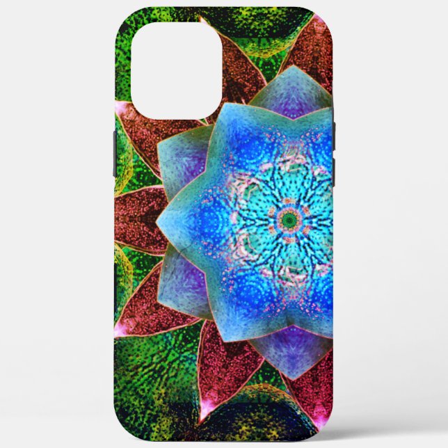 Darstellende oder rustikale bläuliche virtuelle Bl Case-Mate iPhone Hülle (Rückseite)