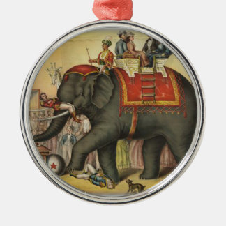 darstellender Elefant der alten Zeit Silbernes Ornament