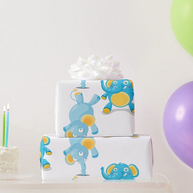 Darstellender Elefant Geschenkpapier (Von Creator hochgeladen)