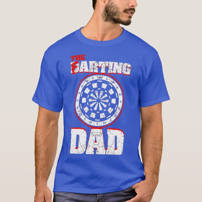 Darsteller und Farting Daddy Funny Furzen Dart Vat T-Shirt (Vorderseite)