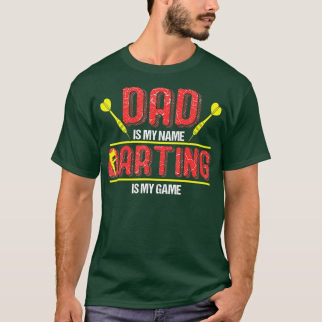 Darsteller und Farting Daddy Funny Furzen Dart Vat T-Shirt (Vorderseite)