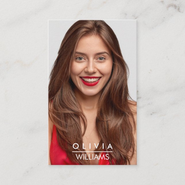 Darstellermodelle Tänzerin Foto Transparente Ausri Visitenkarte (Vorderseite)