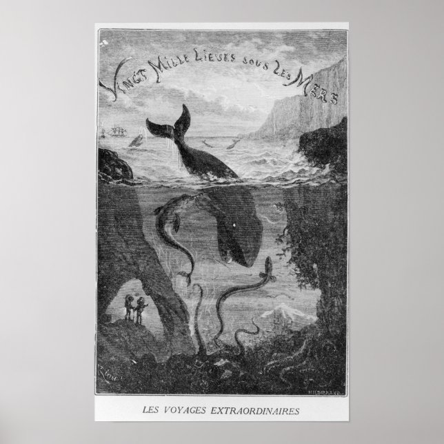 Darstellung "20 000 Ligen unter dem Meer" Poster (Vorne)