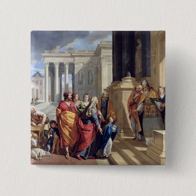 Darstellung der Jungfrau im Tempel Button (Vorderseite)