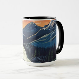 Darstellung der Landschaft Tasse