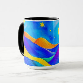 Darstellung der Landschaft Tasse