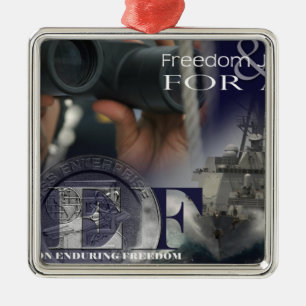 Darstellung der Mitglieder der Crew Silbernes Ornament