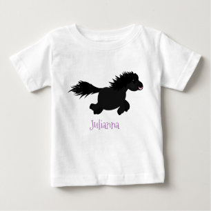Darstellung der Pony-Cartoon in Shetland-niedlich Baby T-shirt