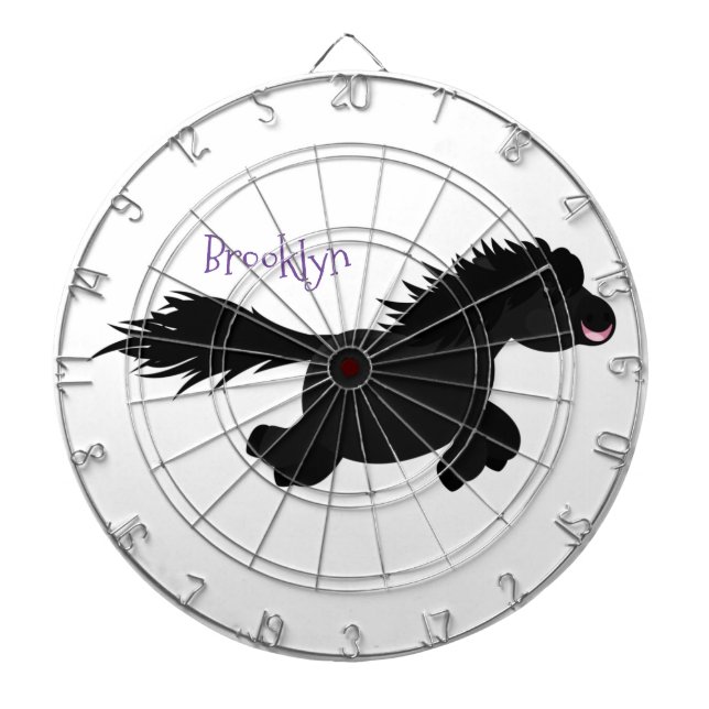 Darstellung der Pony-Cartoon in Shetland-niedlich Dartscheibe (vorne)