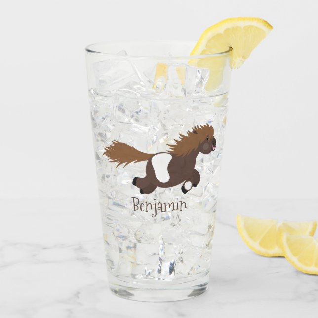 Darstellung der Pony-Cartoon in Shetland-niedlich Glas (Rückseite Ice)