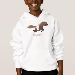 Darstellung der Pony-Cartoon in Shetland-niedlich Hoodie