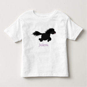 Darstellung der Pony-Cartoon in Shetland-niedlich Kleinkind T-shirt