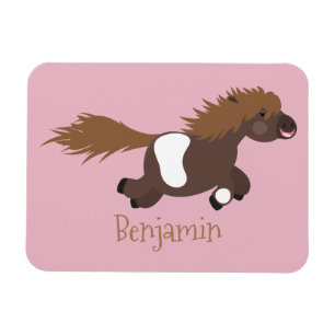 Darstellung der Pony-Cartoon in Shetland-niedlich Magnet