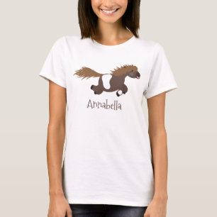 Darstellung der Pony-Cartoon in Shetland-niedlich T-Shirt