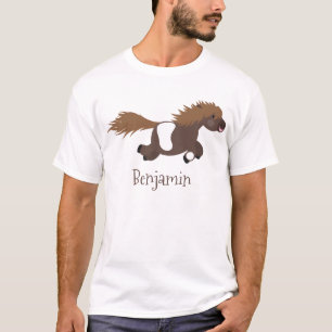 Darstellung der Pony-Cartoon in Shetland-niedlich T-Shirt