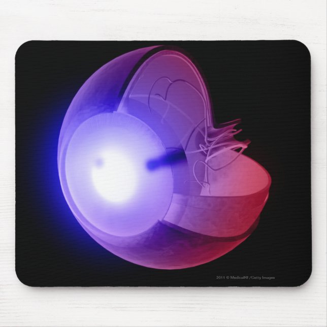 Darstellung der Struktur des Auges Mousepad (Vorne)
