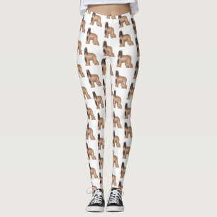 Darstellung des afghanischen Hundshundes-Cartoon Leggings