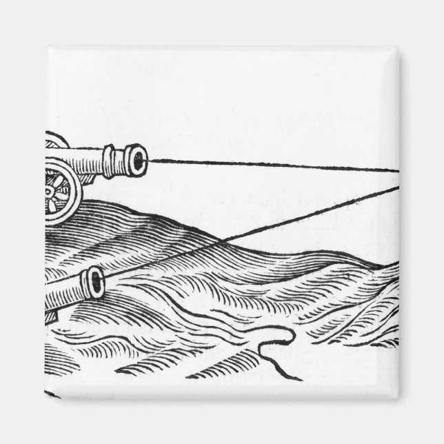 Darstellung des Cannon-Feuers Magnet (Vorne)