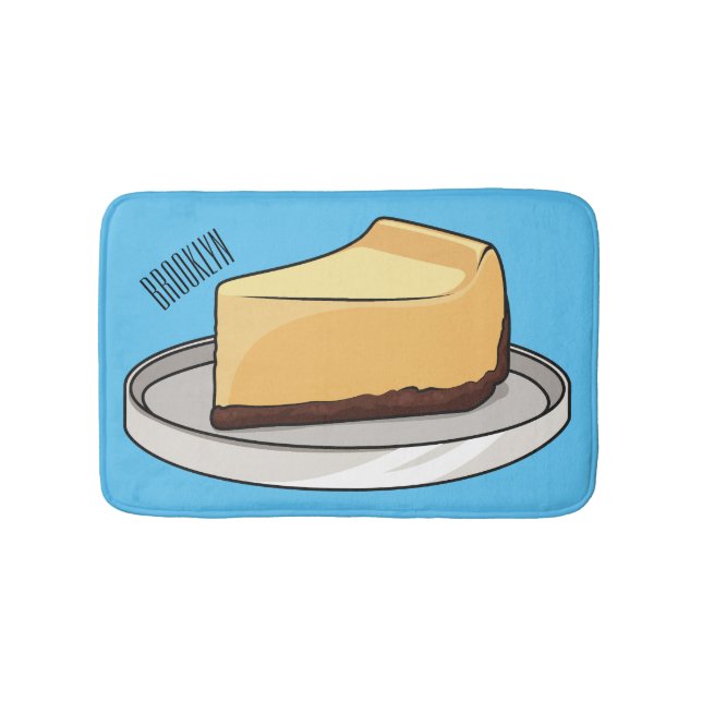 Darstellung des Cartoon Cheesecake Badematte (Vorderseite)