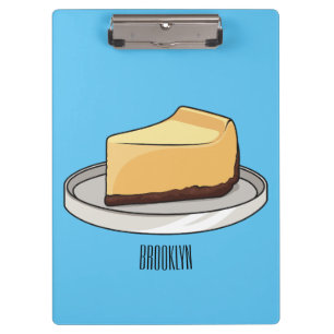 Darstellung des Cartoon Cheesecake Klemmbrett