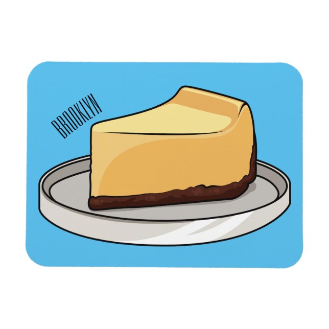 Darstellung des Cartoon Cheesecake Magnet (Horizontal)