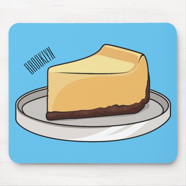 Darstellung des Cartoon Cheesecake Mousepad (Vorne)