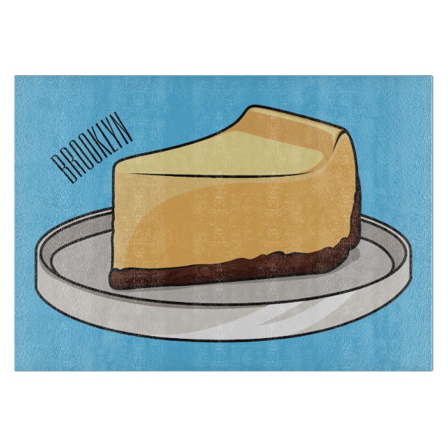 Darstellung des Cartoon Cheesecake Schneidebrett (Vorderseite)