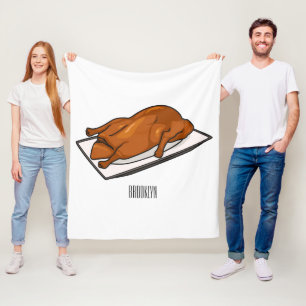 Darstellung des Cartoon der Ente Fleecedecke