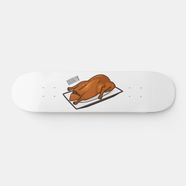 Darstellung des Cartoon der Ente Skateboard (Horizontal)