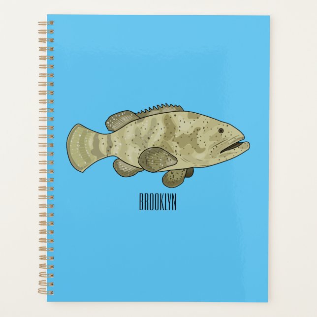 Darstellung des Cartoon des Groupers Planer (Vorderseite)