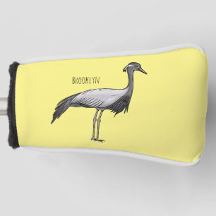 Darstellung des Cartoon des Kranichs Golf Headcover