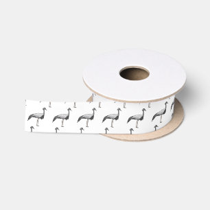 Darstellung des Cartoon des Kranichs Satinband