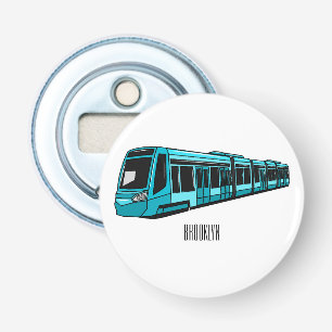 Darstellung des Cartoon elektrischer Lokomotive Flaschenöffner