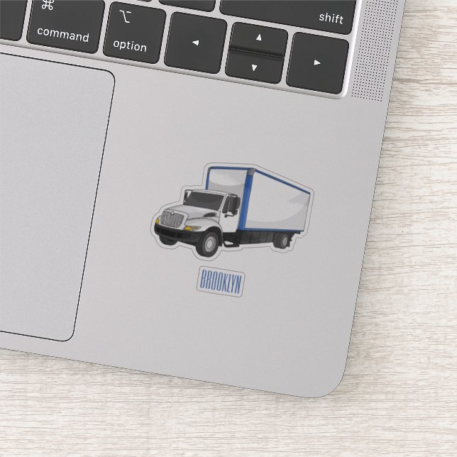 Darstellung des Cartoon im Box-LKW Aufkleber (Ausschnitt)