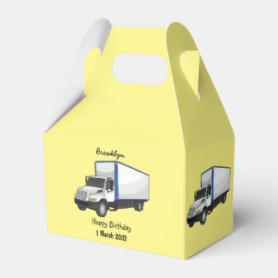 Darstellung des Cartoon im Box-LKW Geschenkschachtel